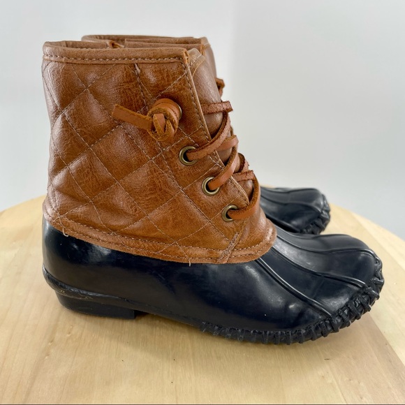 Steve Madden Other - STEVE MADDEN Unisex Youth Winter Waterproof "Duck" Zip BOOTS - Size 13